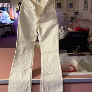 White jeans with a flare leg, Brand new never worn without tags